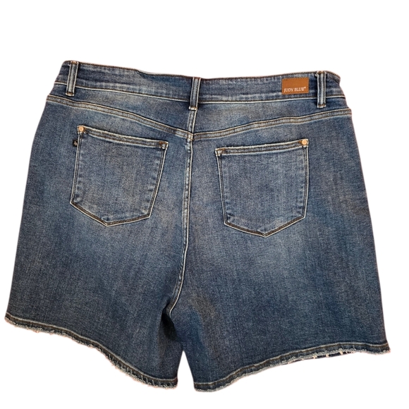 Judy Blue High-Waist Raw Hem Denim Shorts 4x - Picture 2 of 6